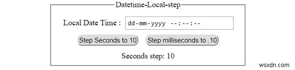 HTML DOMのInput DatetimeLocal stepプロパティとは？秒・ミリ秒の間隔を制御する方法