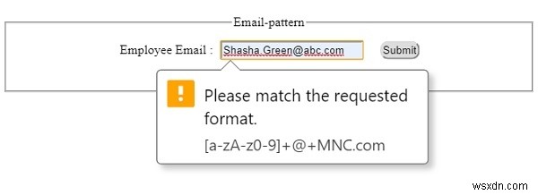 HTML DOM 入力メール pattern プロパティの使い方とサンプルコード解説