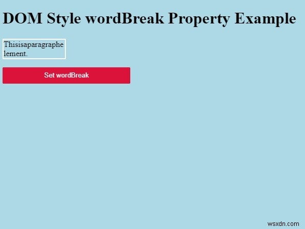 HTML DOMのwordBreakプロパティとは?構文・値・実装例をわかりやすく解説