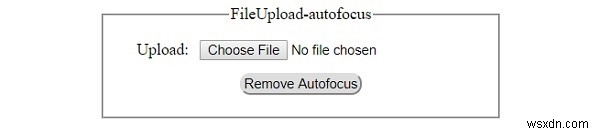 HTML DOMのInput FileUpload autofocusプロパティとは?使い方とサンプルコードを解説