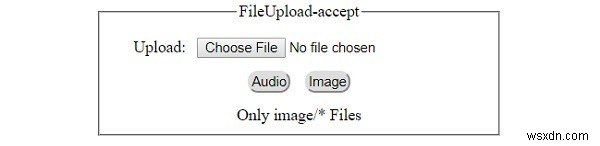 HTML DOM Input FileUploadのacceptプロパティの使い方を解説