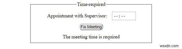 HTML DOM Input Time の required プロパティとは?使い方とサンプルコードを解説