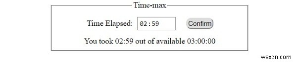 HTML DOM Input Time の max プロパティの使い方を解説