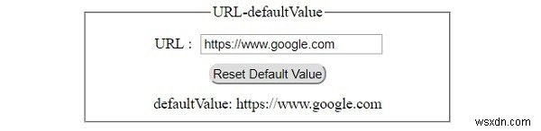 HTML DOM Input URL の defaultValue プロパティとは?使い方とサンプルコードを解説