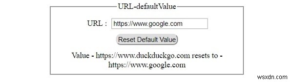 HTML DOM Input URL の defaultValue プロパティとは?使い方とサンプルコードを解説