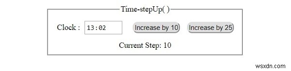 HTML DOMのInput Time stepUp()メソッドとは？使い方とサンプルコードを解説