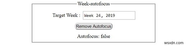 HTML DOM Input Week の autofocus プロパティの使い方を徹底解説