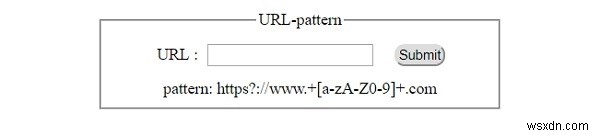 HTML DOM Input URLのpatternプロパティとは？使い方をサンプルコードで解説