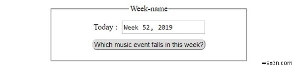 HTML DOM Input Week の name プロパティの使い方と取得・設定方法