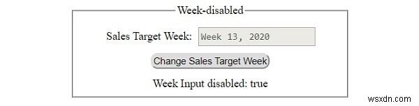 HTML DOM Input Week disabled プロパティの使い方をわかりやすく解説