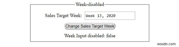 HTML DOM Input Week disabled プロパティの使い方をわかりやすく解説