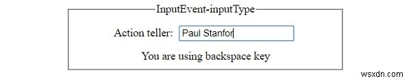 HTML DOMのInputEvent inputTypeプロパティとは？使い方とサンプルコードを解説