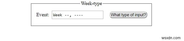 HTML DOM Input Week の type プロパティとは?使い方を解説