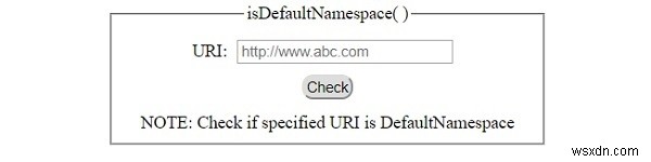 HTML DOMのisDefaultNamespace()メソッドとは?使い方とサンプルコード解説