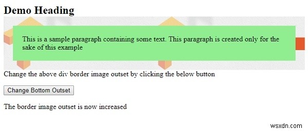 HTML DOMのborderImageOutsetプロパティとは?使い方と設定方法をわかりやすく解説