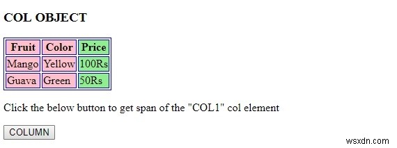 HTML DOM Columnオブジェクトとは? col 要素のプロパティ取得・設定方法を解説