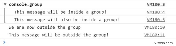 HTML DOMのconsole.groupEnd()メソッドとは？使い方とサンプルコードを徹底解説