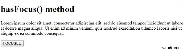 HTML DOM hasFocus()メソッドとは？フォーカス状態を判定する方法を解説