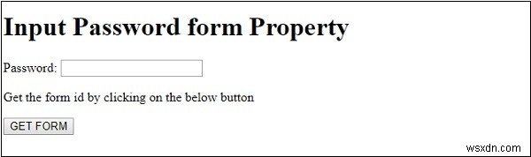HTML DOM 入力パスワードのformプロパティとは？構文と使い方を実例で解説