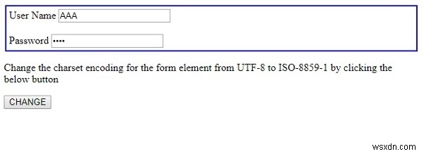 HTML DOMのフォームacceptCharsetプロパティの使い方をサンプルコード付きで解説