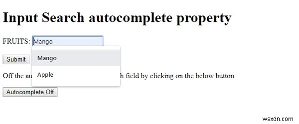HTML DOM入力検索(Input Search)のautocompleteプロパティとは?使い方を徹底解説