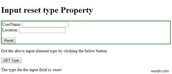 HTML DOM Input Reset typeプロパティとは?使い方をわかりやすく解説