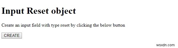 HTML DOM Input Reset(リセットボタン)オブジェクトの使い方とプロパティ一覧