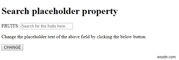【初心者向け】HTML DOM Input Search の placeholder プロパティの使い方