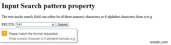 HTML DOMのInput Search patternプロパティとは？正規表現による検索フィールドのバリデーション方法
