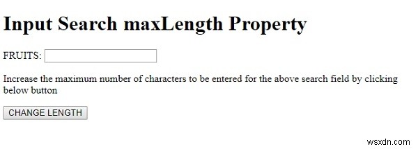 HTML DOM Input Search maxLengthプロパティの使い方｜検索フィールドの最大入力文字数を設定・取得する方法