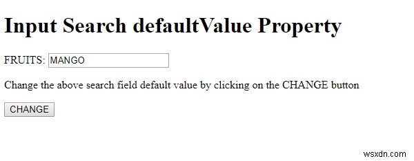 HTML DOM Input Search の defaultValue プロパティとは?設定・取得方法をわかりやすく解説