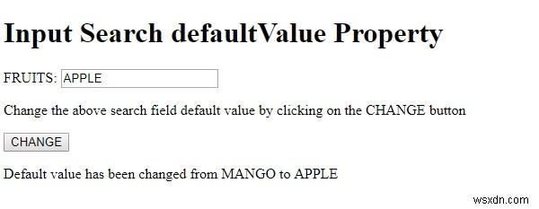HTML DOM Input Search の defaultValue プロパティとは?設定・取得方法をわかりやすく解説