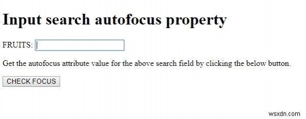 HTML DOMのInput Search autofocusプロパティとは？使い方とサンプルコードを解説
