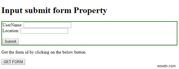 HTML DOM入力送信（Submit）formプロパティの使い方を解説