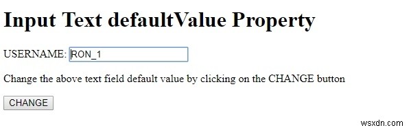 HTML DOM Input Text defaultValue プロパティの使い方を解説