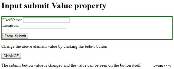 HTML DOMのInput Submit valueプロパティとは?構文と使い方を実例で解説
