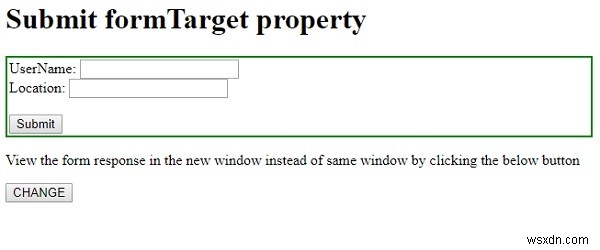 HTML DOM 送信ボタンの formTarget プロパティとは？使い方を徹底解説
