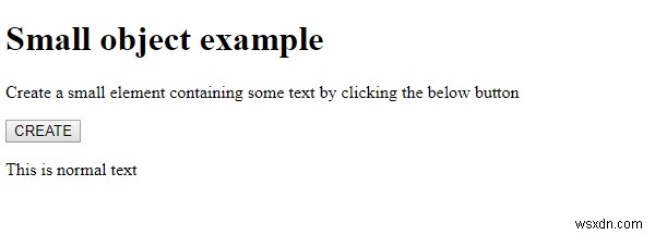 HTML DOM の small オブジェクトとは？作成とアクセスの基本を解説