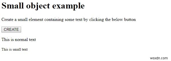 HTML DOM の small オブジェクトとは？作成とアクセスの基本を解説