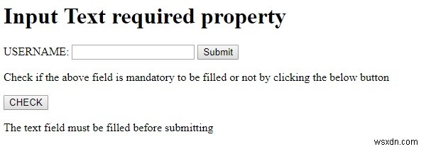 HTML DOM入力テキスト(Input Text)のrequiredプロパティとは?使い方とサンプルコードを解説