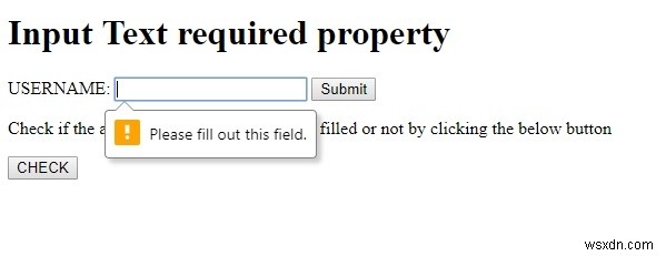 HTML DOM入力テキスト(Input Text)のrequiredプロパティとは?使い方とサンプルコードを解説
