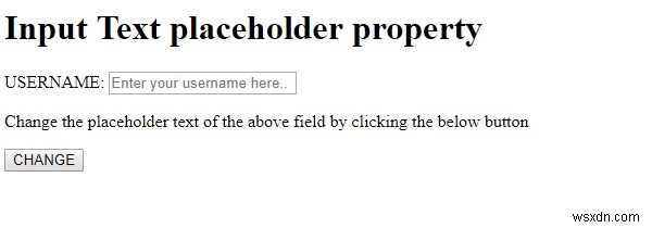 HTML DOM 入力テキストの placeholder プロパティとは?使い方とサンプルコードを解説