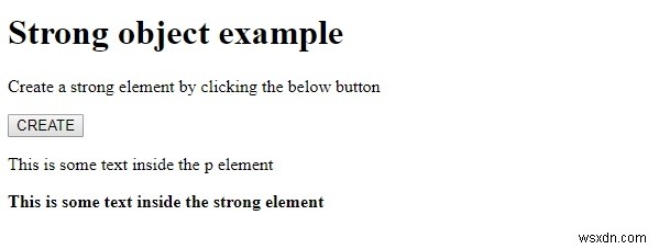 HTML DOMのStrongオブジェクトとは？作成方法と使い方を解説