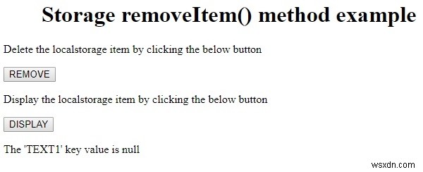 HTML DOM Storage の removeItem() メソッドとは？構文と使い方を解説