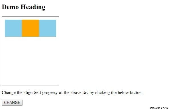 HTML DOM スタイルの alignSelf プロパティとは?使い方と設定値を解説