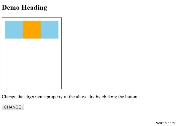 HTML DOMのStyle alignItemsプロパティとは?構文・値・使い方を解説