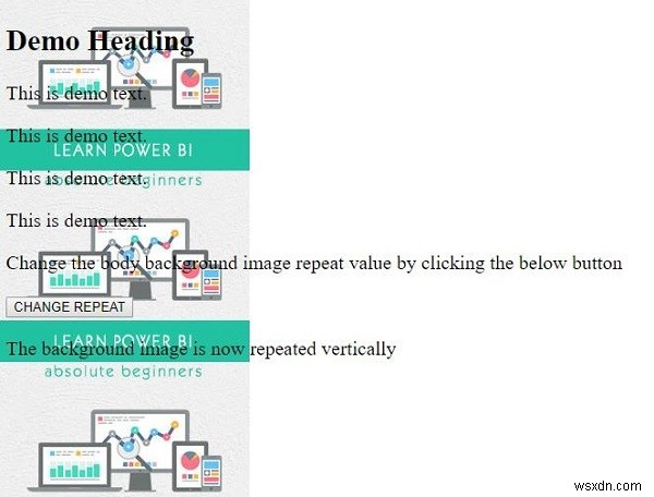 HTML DOMのbackgroundRepeatプロパティとは?使い方とサンプルコードを解説