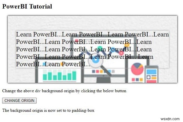 HTML DOMのbackgroundOriginプロパティとは?使い方とサンプルコードを解説