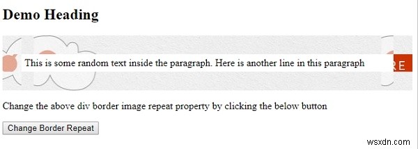 HTML DOMのborderImageRepeatプロパティの使い方と値の解説