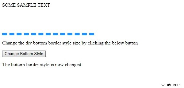 HTML DOM の borderBottomStyle プロパティとは？使い方と指定できる値を解説